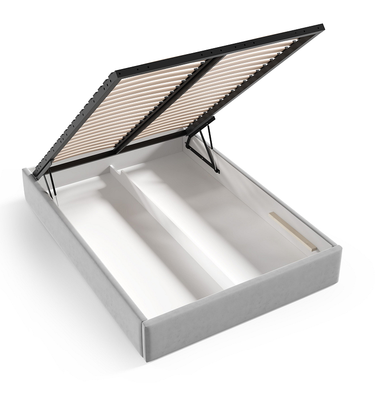 Čalouněná postel LANA 140x200 cm s kovovým úložným prostorem, Trinity 2321