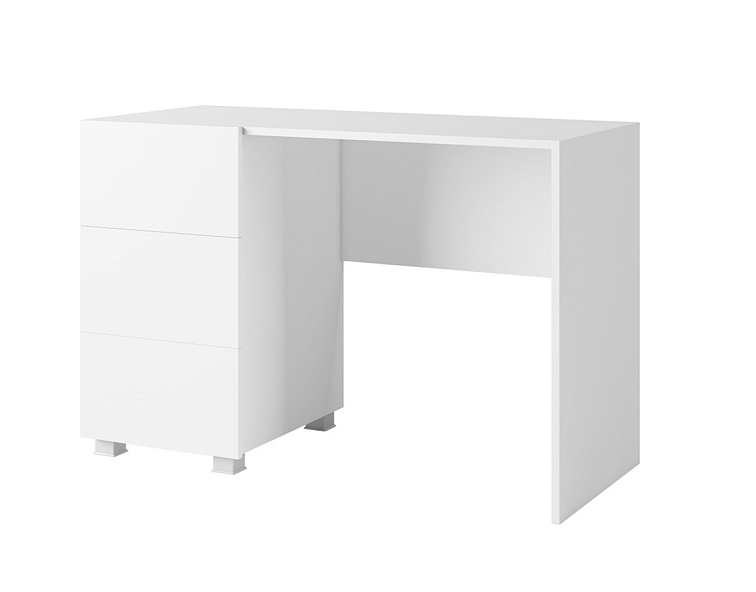 Psací stůl LORONA, Bílá 110 cm