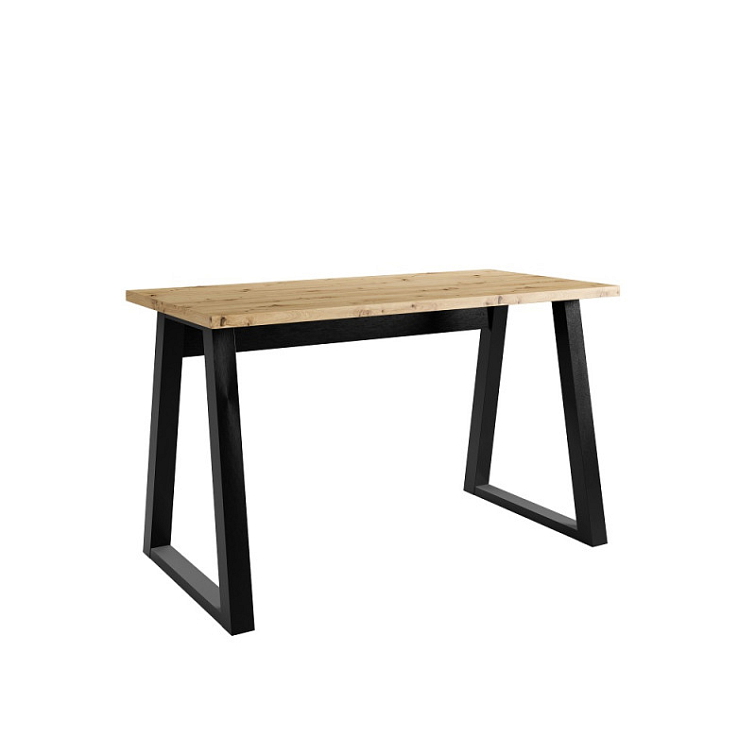 Kancelářský stůl LOFT FIGATE, 130 cm Černá/Dub Artisan