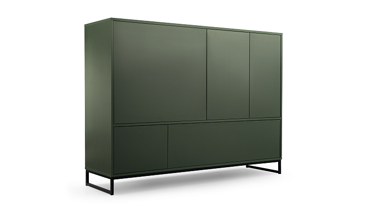 Komoda GENUA, 160 cm Olivová