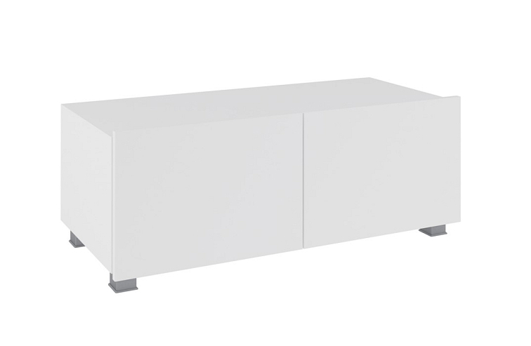 Televizní skříňka LORONA RTV, Bílá 100 cm