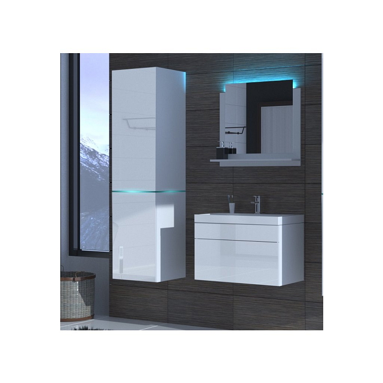 Koupelnová stěna ALI 16 - Bílý lesk