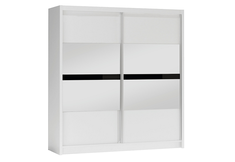 Šatní skříň BATUMI 203 cm, Bílá