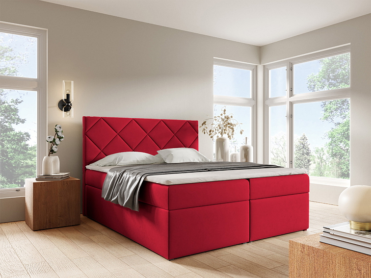 Kontinentální čalouněná postel DIAMOND - Trinity 2309 (90x200 cm)