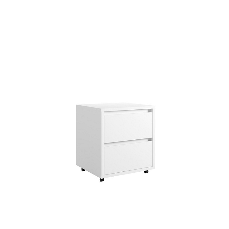 Set LOFT FIGATE - kancelářský stůl + kontejner, Bílá/Dub Artisan