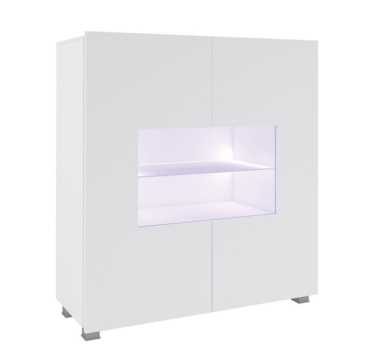 Komoda LORONA K2D, Bílá 100 cm