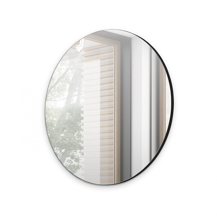 Zrcadlo NAVANO 70 cm, Černý lesk