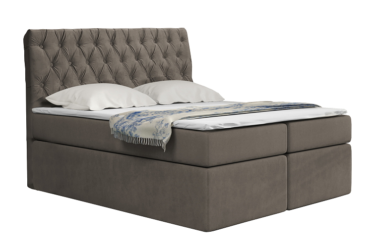 Kontinentální čalouněná postel Luxurious - Trinity 2302 (90x200 cm)