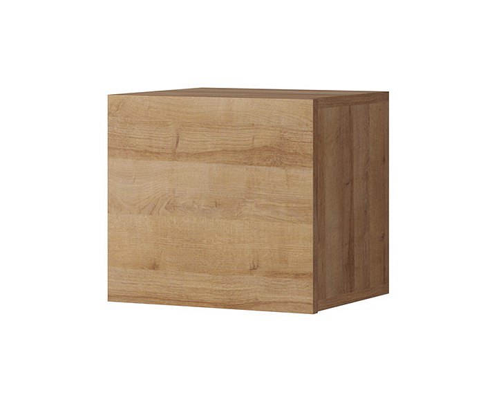 Závěsná čtvercová skříňka LORONA KW, Zlatý dub 34 cm