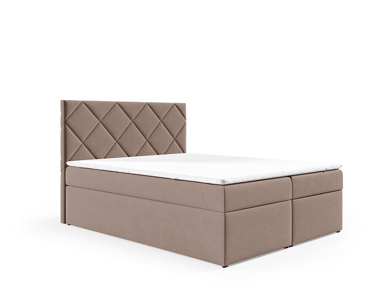 Kontinentální čalouněná postel DIAMOND - Trinity 2309 (90x200 cm)