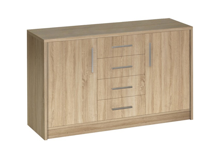 Komoda GENEWA 2, 140 cm Dub Sonoma