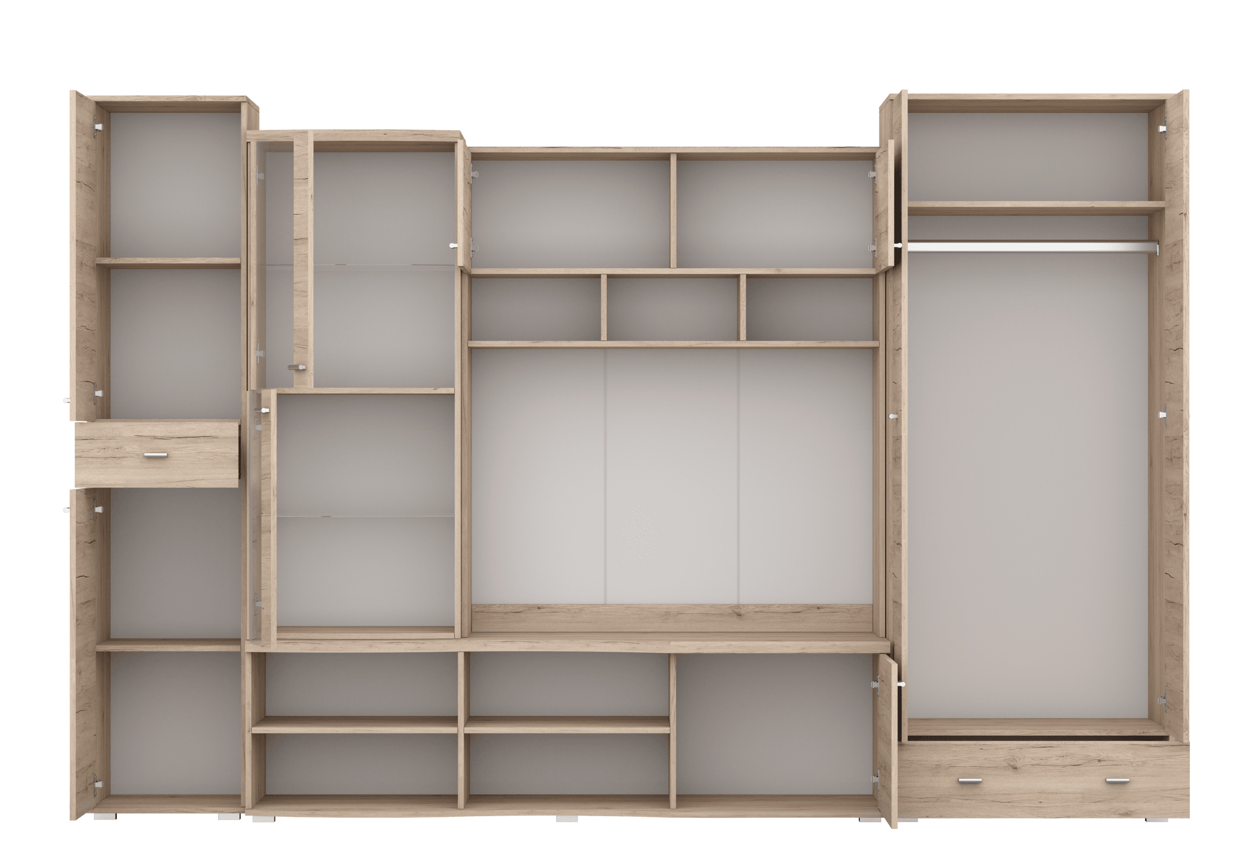 Obývací stěna Grenada - Dub san remo / Cappucino