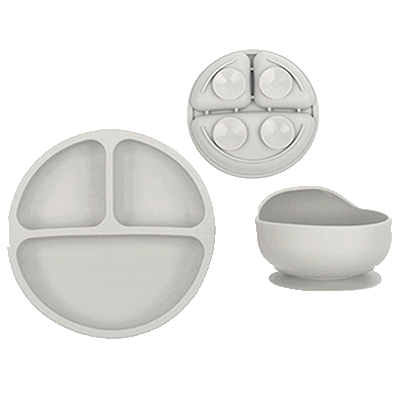Dětská silikonová jídelní sada PupyHou, 5-dílná