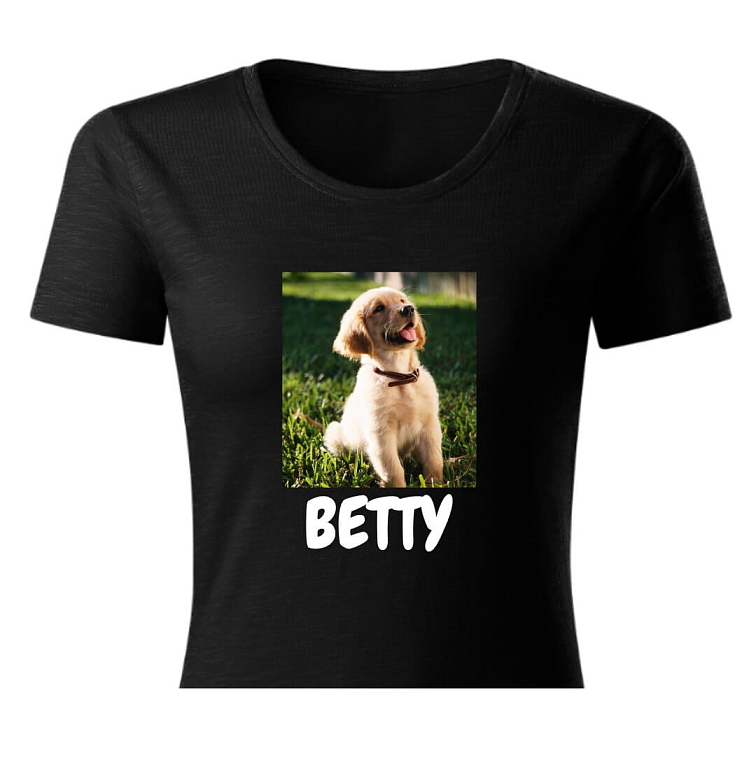 Farebné tričko s fotkou rámeček Srdce 3 Unisex střih FOTOpošťák