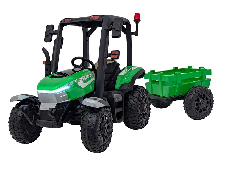 Elektrický traktor s valníkem pro děti BLAST 206 | 2x200W | zelená