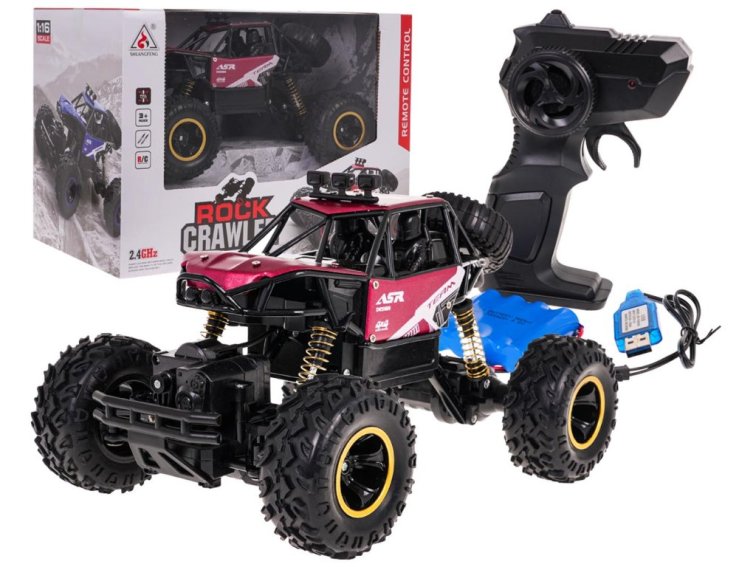 Crawler MONSTER ROCK R/C | 1:16 | 4x4 | červená