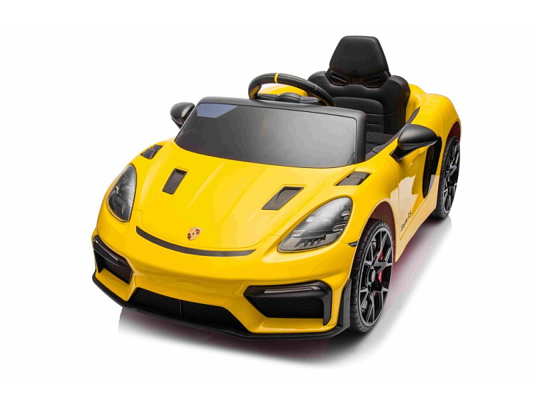 Dětské elektrické Porsche 718 Spyder | 2x45W | MP4 panel | žlutá