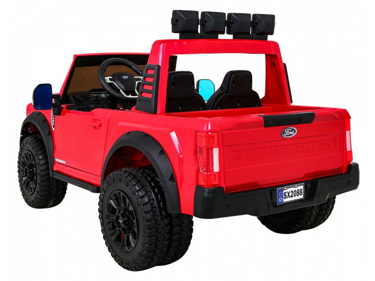 Dětský elektrický Ford Super Duty | 180W | červená