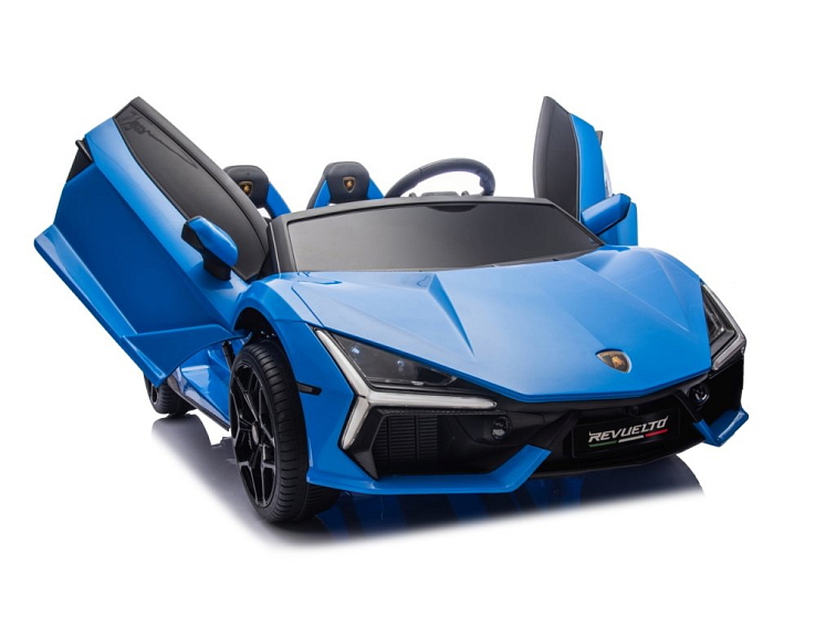 Dětské elektrické Lamborghini Revuelto XL | EVA kola | modrá