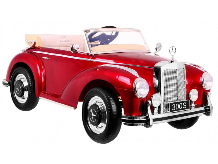 Elektrický retro Mercedes 300S | 2x35W | lakovaný červená