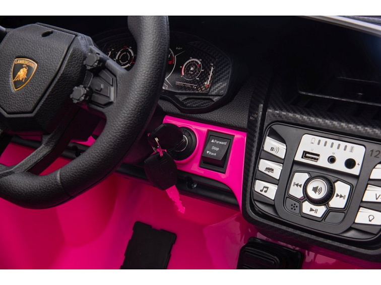 Dětské elektrické Lamborghini Revuelto XL Strong | nafukovací kola | růžová