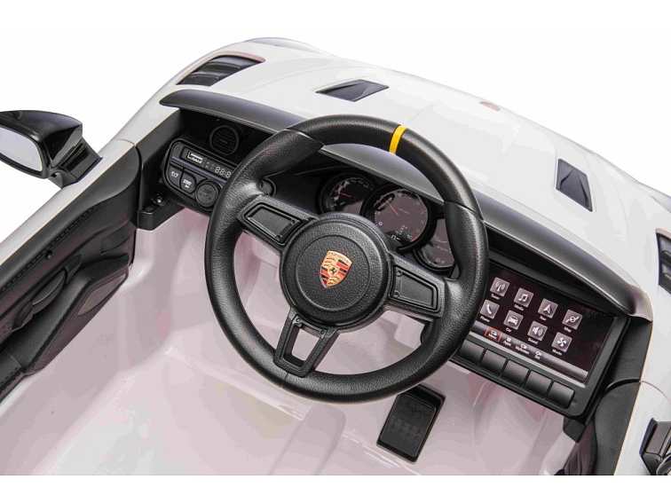 Dětské elektrické Porsche 718 Spyder | 2x45W | MP4 panel | bílá