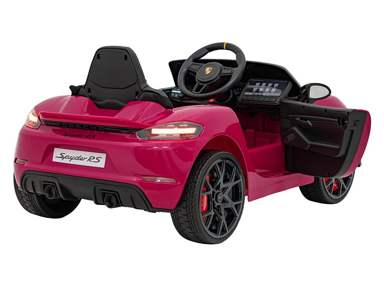 Dětské elektrické Porsche 718 Spyder | 2x45W | lakovaná růžová