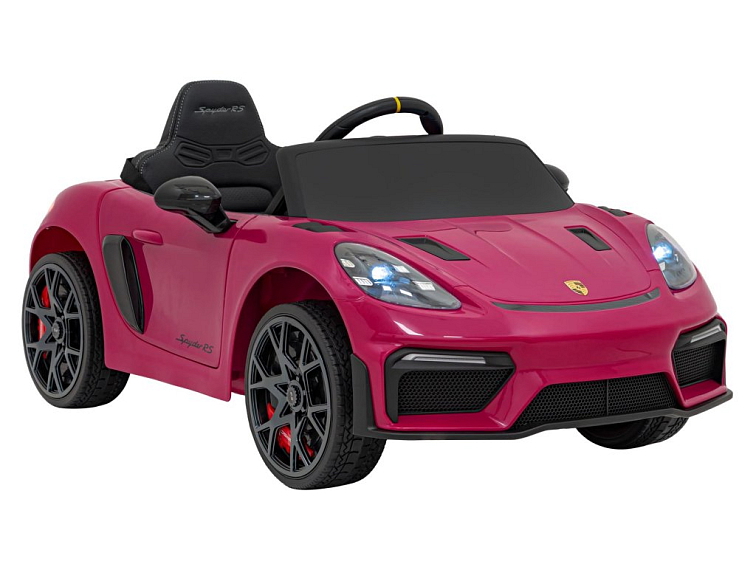 Dětské elektrické Porsche 718 Spyder | 2x45W | lakovaná růžová