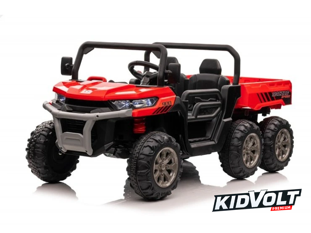 Elektrické auto buggy | šestikolka | 180W | červená