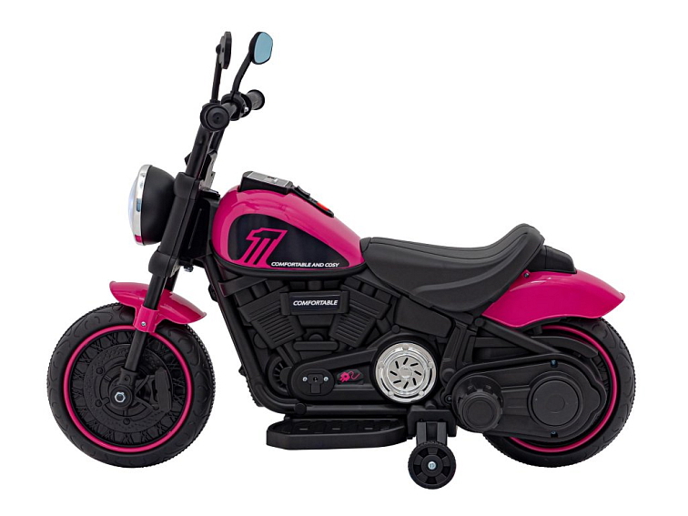 Dětský elektrický chopper motorka FASTER | růžová