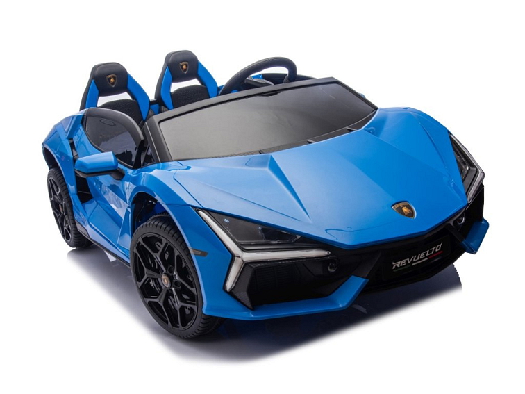 Dětské elektrické Lamborghini Revuelto XL | EVA kola | modrá