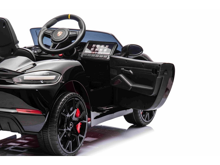 Dětské elektrické Porsche 718 Spyder | 2x45W | MP4 panel | černá