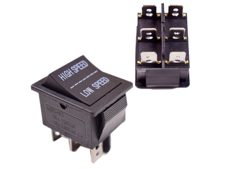 Přepínač rychlosti HIGH/LOW SPEED - 6 pinů