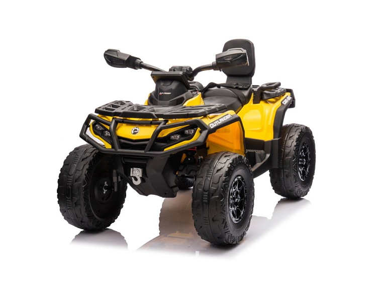 Dětská čtyřkolka CAN-AM Outlander | 180W | s dálkovým ovladačem | žlutá