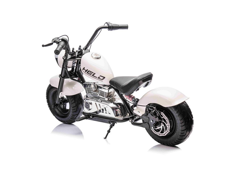 Dětská elektrická motorka Chopper Warrior 350W - bílá