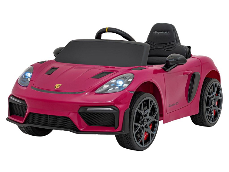 Dětské elektrické Porsche 718 Spyder | 2x45W | lakovaná růžová