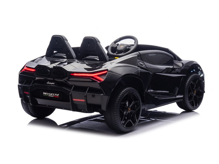 Dětské elektrické Lamborghini Revuelto XL | EVA kola | černá