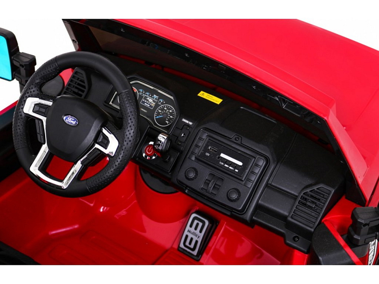 Dětský elektrický Ford Super Duty | 180W | červená