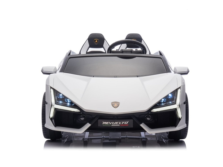 Dětské elektrické Lamborghini Revuelto XL Strong | nafukovací kola | bílá