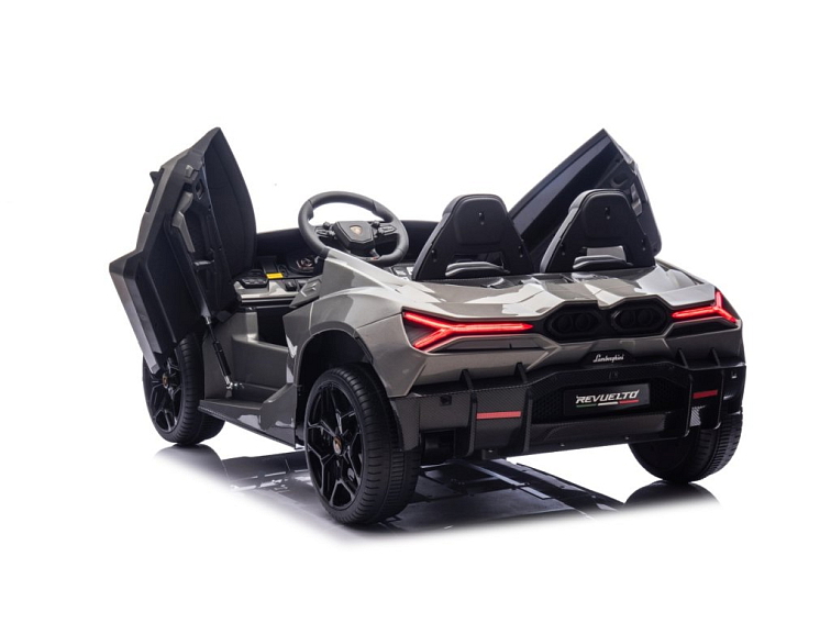 Dětské elektrické Lamborghini Revuelto XL Strong | nafukovací kola | šedá