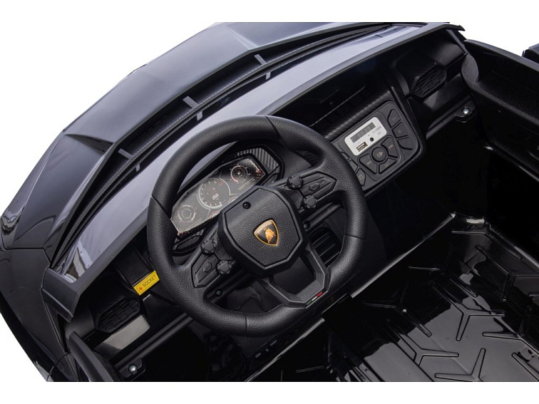 Dětské elektrické Lamborghini Revuelto XL Strong | nafukovací kola | černá