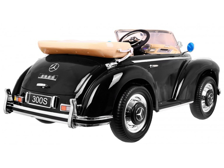 Elektrický retro Mercedes 300S | 2x35W | lakovaný černá