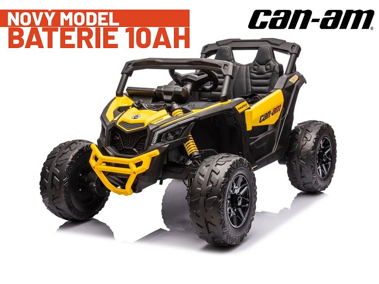 Dětská buggy CAN-AM Maverick 4x200W 10Ah - žlutá