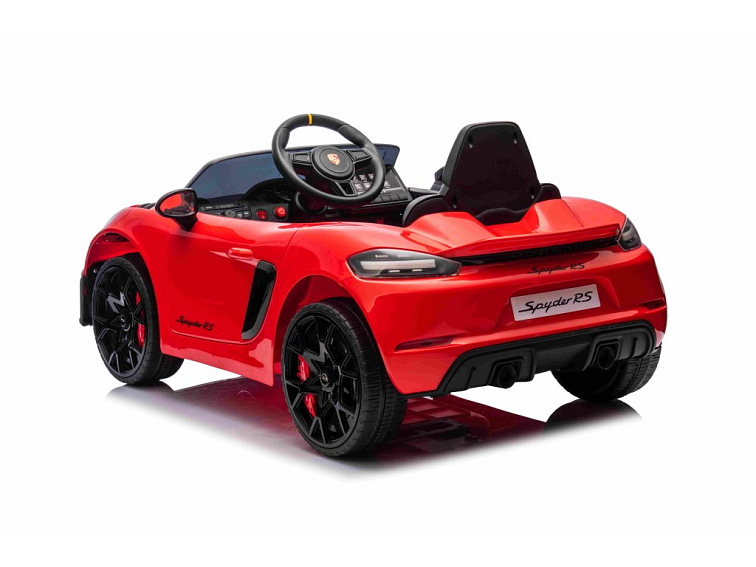 Dětské elektrické Porsche 718 Spyder | 2x45W | MP4 panel | červená