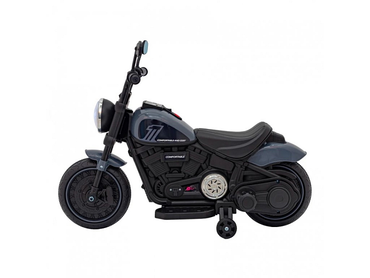 Dětský elektrický chopper motorka FASTER | šedá
