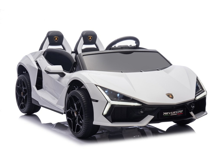 Dětské elektrické Lamborghini Revuelto XL Strong | nafukovací kola | bílá