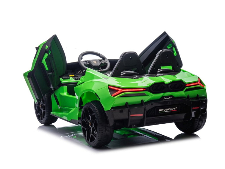 Dětské elektrické Lamborghini Revuelto XL Strong | nafukovací kola | zelená
