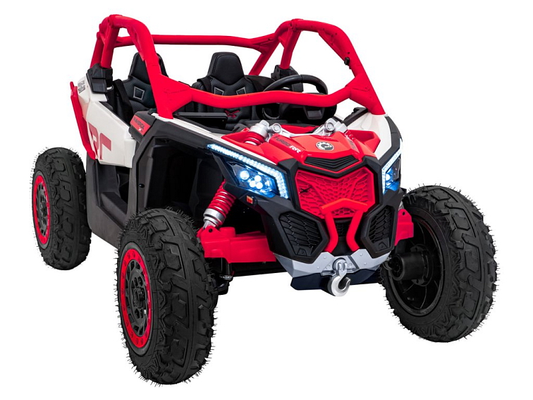 Dětská elektrická Buggy CAN-AM Maverick XXL Premium Deluxe 640W 24V 20AH | červená