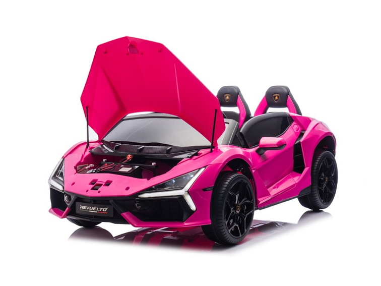 Dětské elektrické Lamborghini Revuelto XL Strong | nafukovací kola | růžová