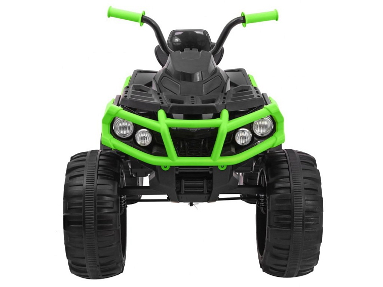 Dětská elektrická čtyřkolka ATV (dálkový ovladač)| 2x45W | černá-zelená